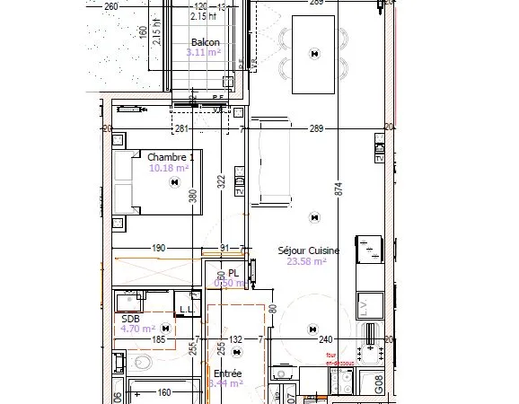 Appartement neuf 44m2 - Gournay sur Marne