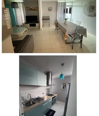 à louer - bel appartement t3 meublé et rénové - baimbridge, les abymes
