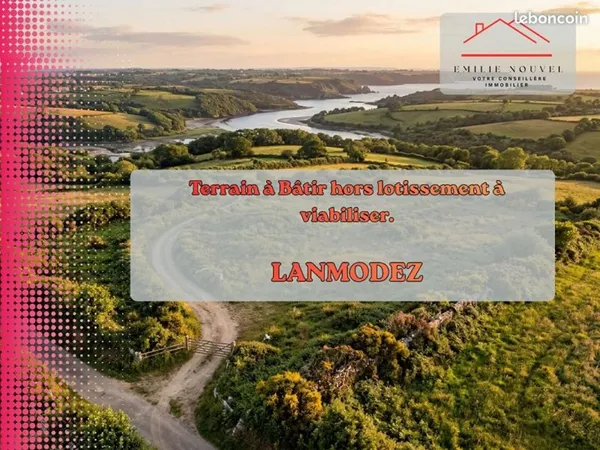 Terrain 1 011 m² Lanmodez