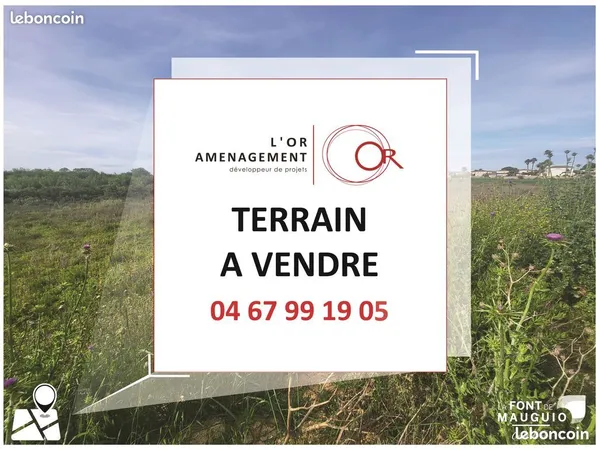 Terrain à bâtir - libre de construction