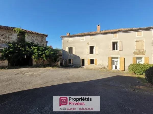 CHERVES CHATELARS (16310) : Maison de 184m2 avec jardin et dépendances