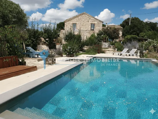 A Vendre GARD (30) - Mas avec chambres d'hôtes et piscine