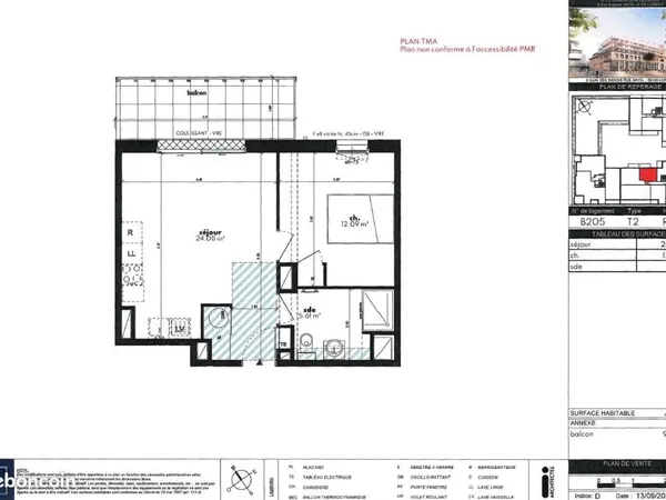 Appartement 2 pièces 41 m²