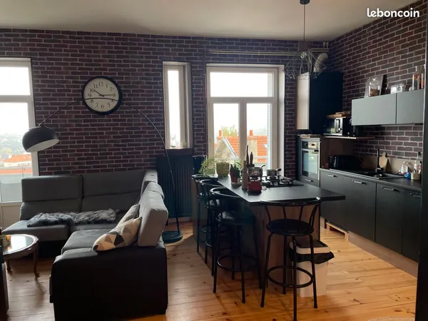 Appart meublé de 55m2 avec parking privé + magnifique vue