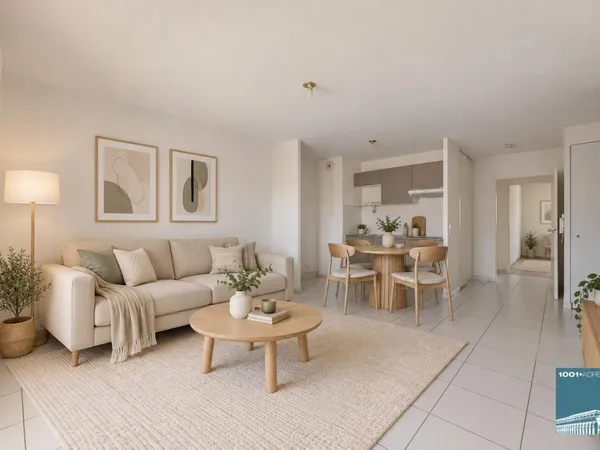 Appartement trois pièces avec terrasse et parking