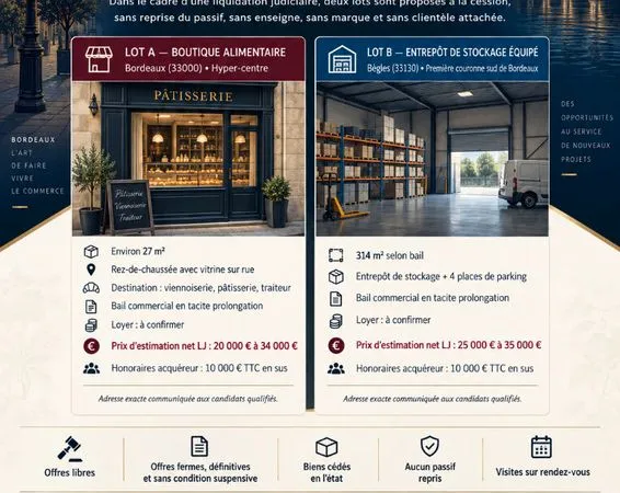 Pâtisserie 27 m² BORDEAUX