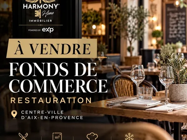 Fonds de commerce restauration - 95 m² - Aix-en-Provence Ce