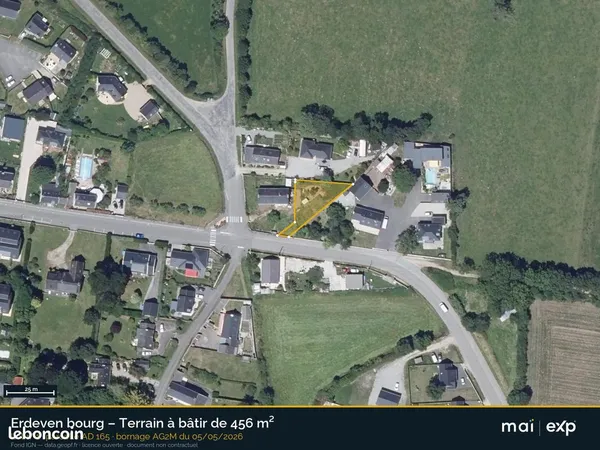 Terrain 456 m² Erdeven