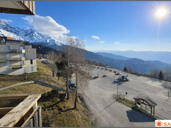 Studio 4 couchages - Skis aux pieds - Vue pano S-O
