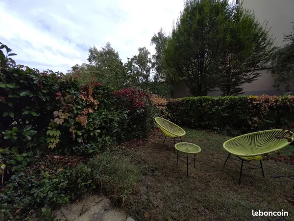 Appartement T2 de 51 m² - Jardin de 70m² - Cave et garage