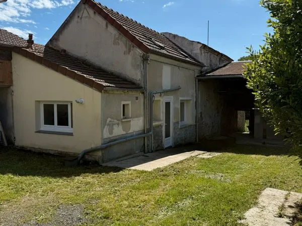 Maison + terrain + hangar (a renover)