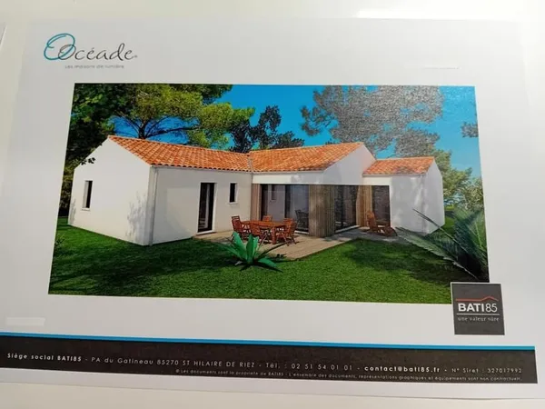 Maison 3 chambres, 2 salles de bains grande pièce de vie et garage à ST HILAIRE DE RIEZ proche Océan