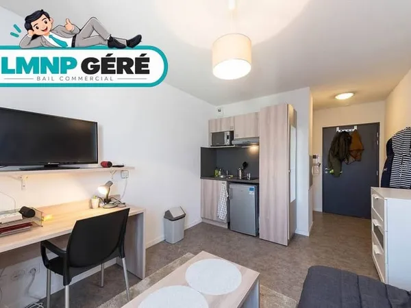 Studio étudiant - investissement LMNP géré - idéal investisseur