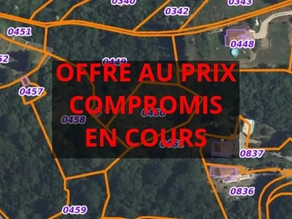 COMPROMIS EN COURS .....TERRAIN AGRICOLE RARE À LA VENTE 16273m²