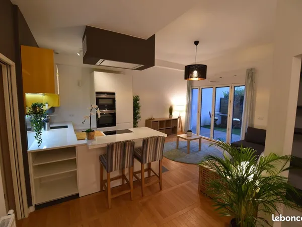 T2 meublé 56 m² avec jardin privatif - Jourdain / Belleville