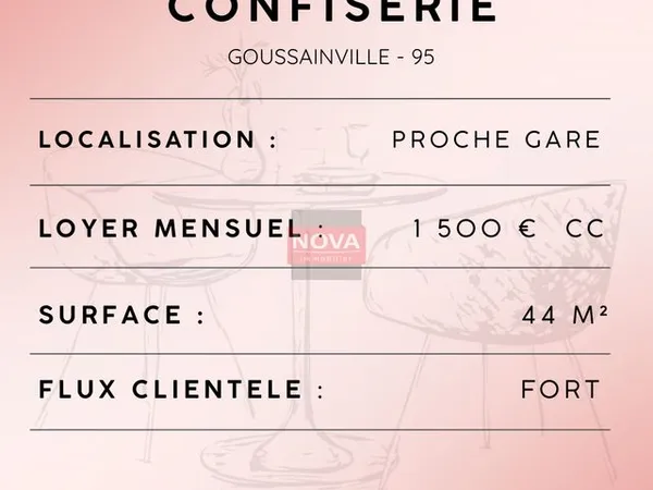 Confiserie 44 m² Goussainville