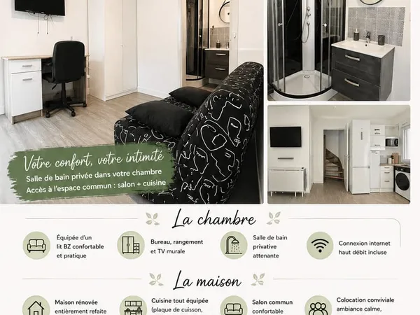 Chambre Colocation Amiens 450€