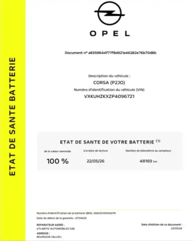 Opel Corsa electrique 136 ch &amp; batterie 50 kwh — photo 24