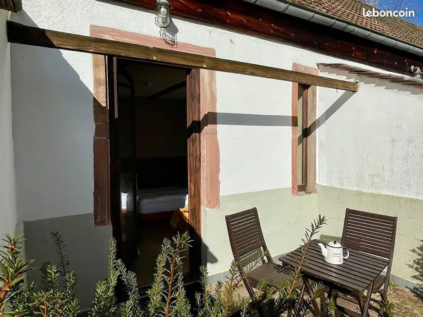 Studio meublé avec terrasse sur Bruche