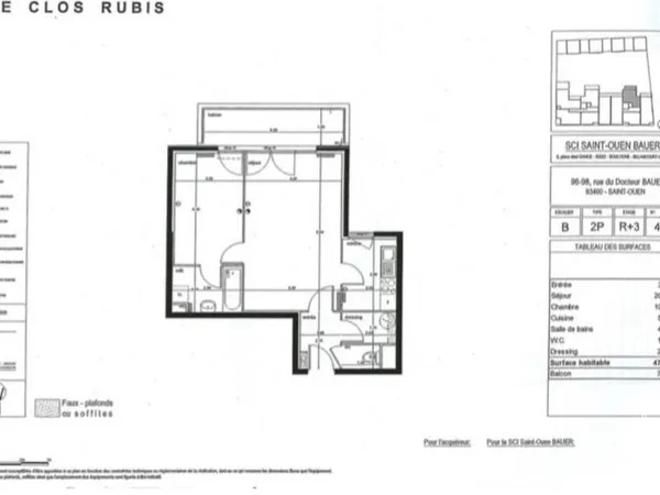 Appartement 2 pièces 48 m²