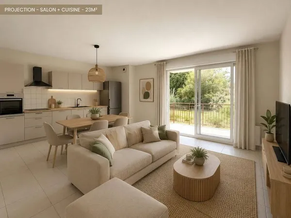 Appartement 3 pièces 55 m²