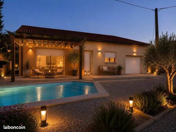 🏡 Maison neuve de plain-pied - 96 m² - Terrain 739 m² - Vue sur les collines en face Les points fort