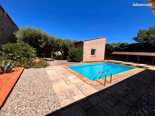 Maison meublée 6 personnes avec piscine - Bail mobilité ou meublé - Septembre à juin - Idéale Marcou