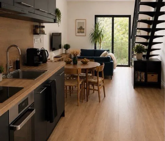 Duplex meublé de charme - esprit loft - 65 m² - Terrasse privative -