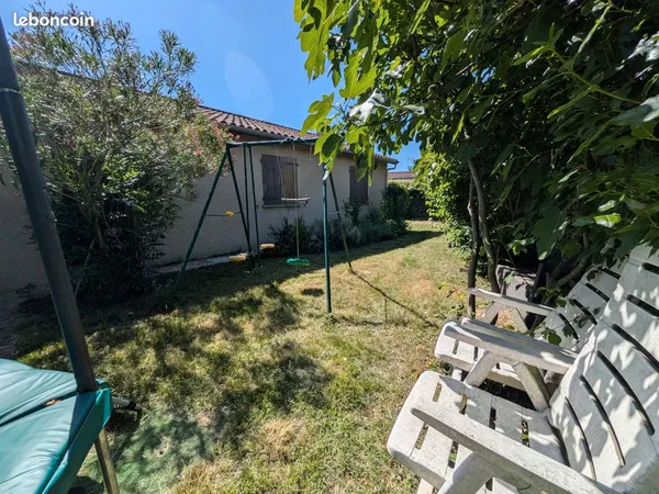 Maison de plain-pied 109m2 - 3 chambres + 1 bureau - jardin