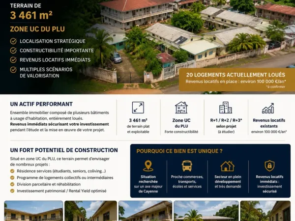 Terrain 3461 m²