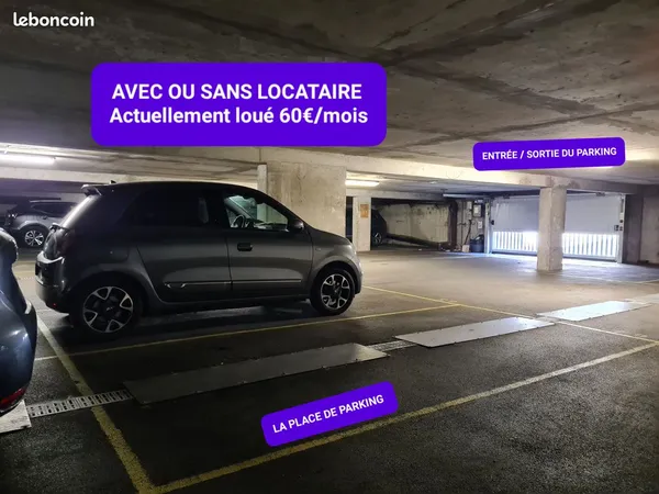 Avec ou Sans locataire • Parking / Garage • 1 rue charpy, Créteil