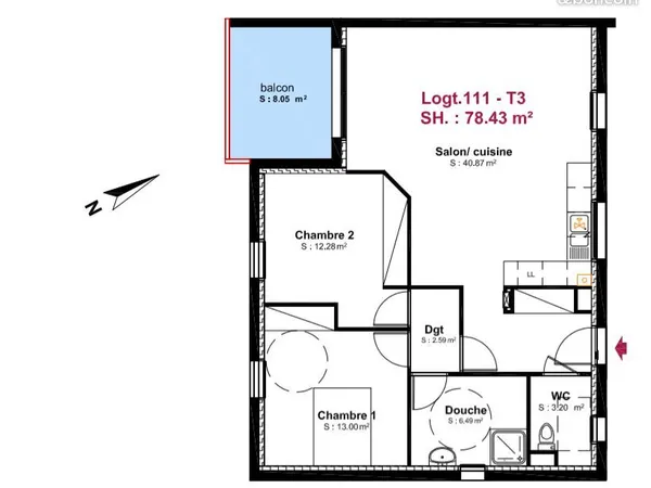 Appartement Neuf T3 80m2 Soustons