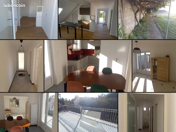 Chambres meublées en colocation dans une maison avec jardin