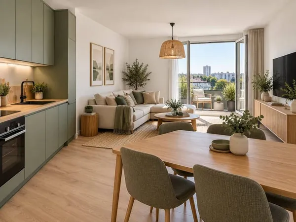 Appartement 3 pièces 59 m²