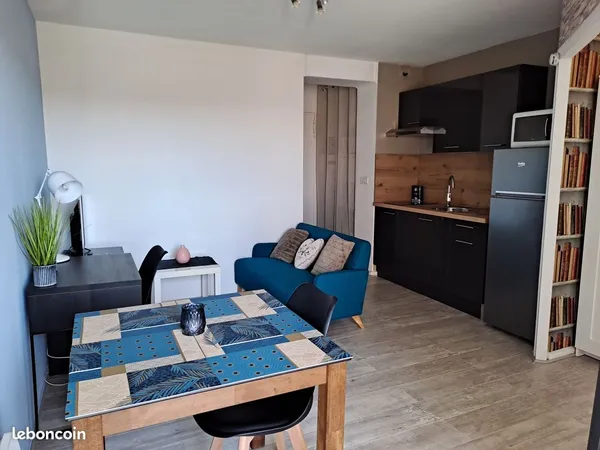 Grand studio refait à neuf meublé