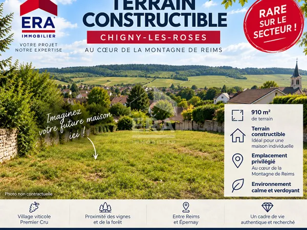 Terrain 910 m²
