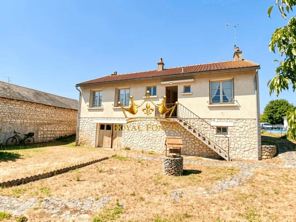 Vue sur la campagne, pavillon sur sous sol complet