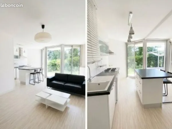 Beau T3 lumineux avec jardin