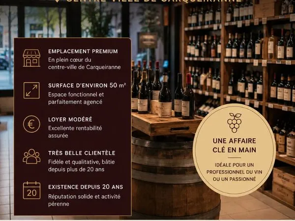 Fonds de commerce 51 m² CARQUEIRANNE