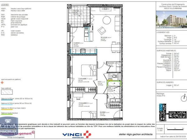 Appartement 3 pièces 78 m²