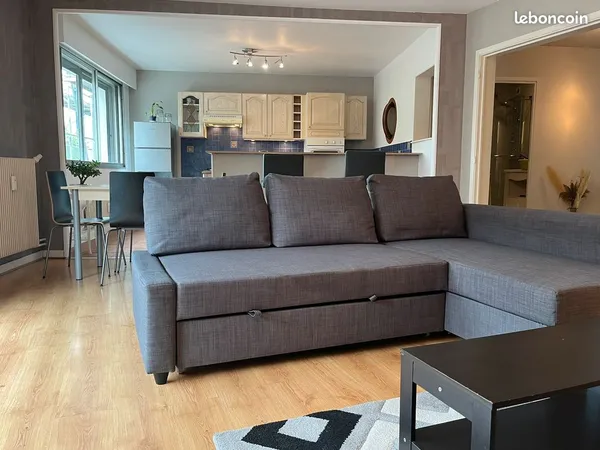 À louer bel appartement T2 de 63 m², entre place Gaillard et Parc Montjuzet