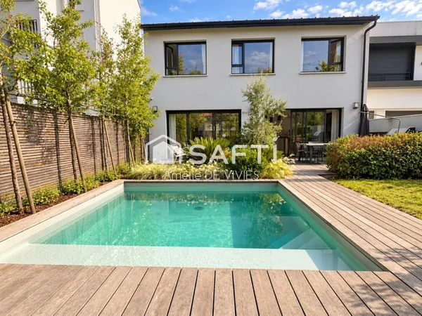 BORDEAUX CAUDÉRAN - MAISON 200 M² - 5 CHAMBRES - PISCINE CHAUFFÉE - DPE A