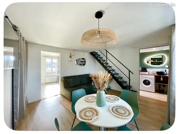 2 pièces en duplex - Location meublée