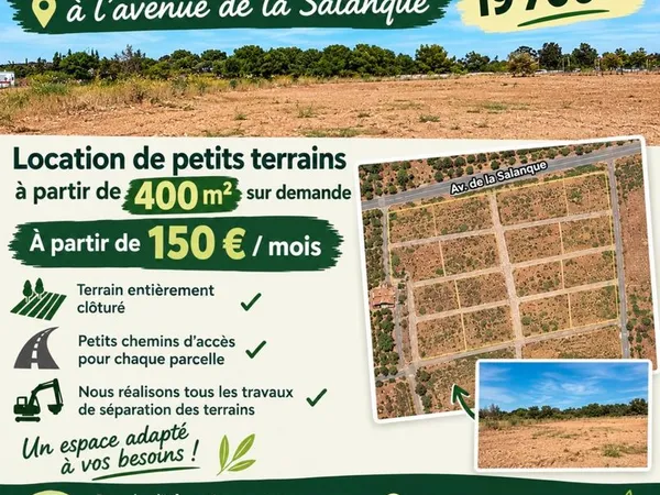 Terrain en location
