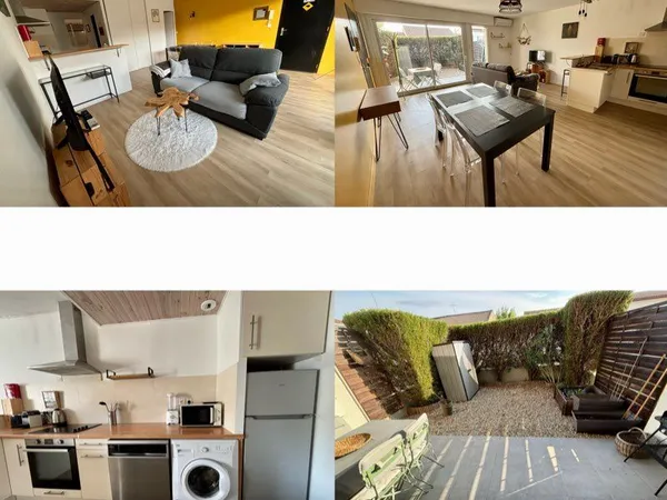 Talence - T2 Meublé 44.5m² avec Jardinet 25m² - Clim & Proche Tram B