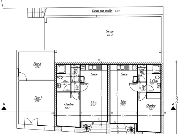 Ensemble immobilier à rénover à Dax - 290 M² environ