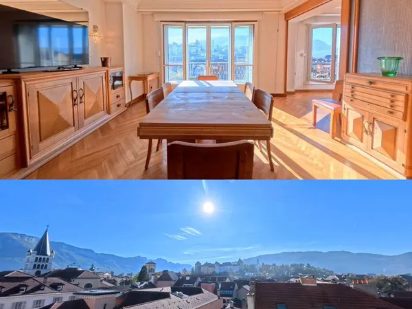 Superbe T4 de 126 m² avec Vue Panoramique à 180° Plein Sud - Hypercentre d'Annecy