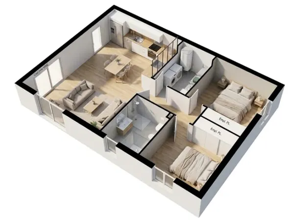 Maison neuve 3 pièces 60 m²