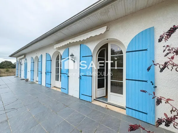 Maison familiale, piscine, parking, sous-sol aménagé, garage et parc de 4500 m²