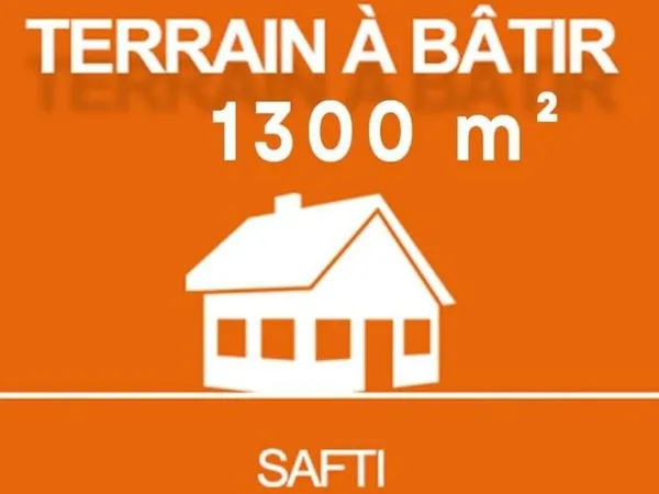 Terrain en lotissement 1300 m²